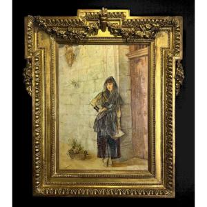 Painting / Picture 19th Century By "luis Jimenez Aranda 1845 / 1928" With Superb Frame