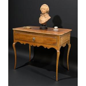 Louis XV Period 18th Century Oak Desk/table With A Central Drawer