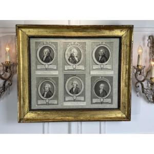 Painting From An 18th-century Portrait Collection Of Deputies At Versailles In 1789