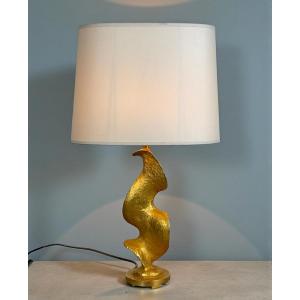 Gilded Bronze Lamp By Nicolas De Waël, Manufactured By Fondica 2000