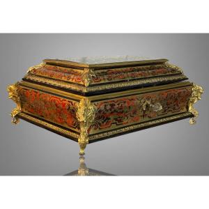 Napoleon III Period Boulle Marquetry Box In The Louis XIV Style