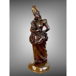 Bronze With Brown Patina Signed Emmanuel Fremier (1824 -1910 "fonte Cire Perdue"