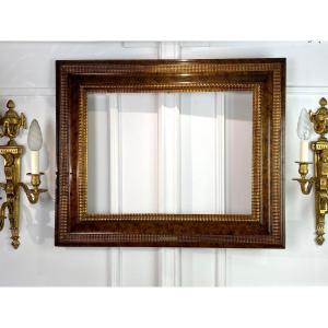 Old Italian Frame (or The Pair) In Carved Wood For Painting 61 Cm X 46 Cm