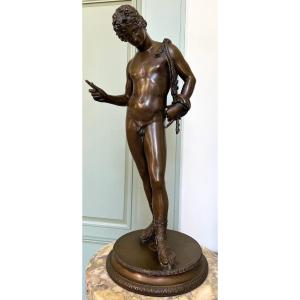 Grand Tour Bronze Of Dionysus — Previously Identified As Narcissus