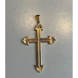18-carat Rose Gold Cross.