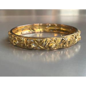 Rigid 18-karat Gold Bracelet.