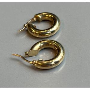 Creole Earrings In Yellow Gold.
