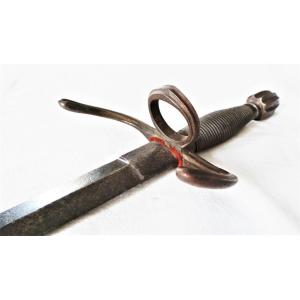 Dagger "left Hand" With Ring - XVIII° - Spain Or Italy