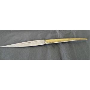 Large "sage Leaf" Type Folding Blade Knife - XIX°