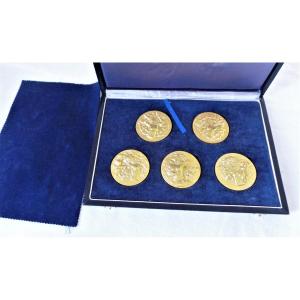 Bronze Medal Box By “rino Ferrari” - 20th Century