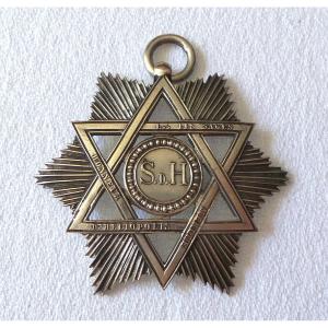 Masonic Jewelry - “seal Of Solomon” - 19th Century