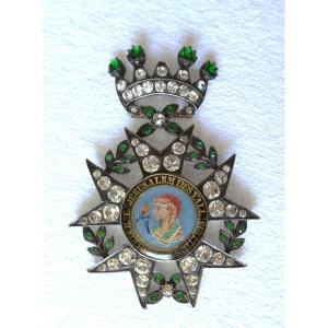 Masonic Jewelry "jerusalem Des Vall:. - Orient Of Paris - R:. L:. -1864 - 2nd Empire -19th