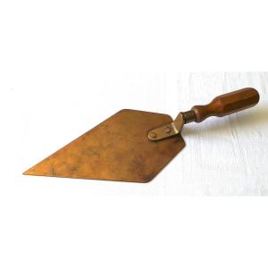 Masonic Trowel - Copper And Brass - 19th