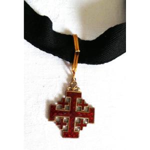 Commander's Cross - Royal Order Of The Holy Sepulcher Of Jerusalem - Vermeil & Enamel - 19th Century