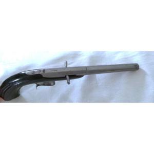 Percussion Shooting Pistol “devisme” Known As “salon Crossball” -ii° Empire -19th