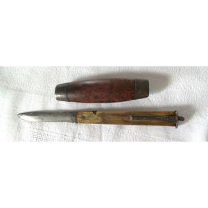 Barrel Knife Called "morutier" - John Engström Eskilstuna - Sweden - 19th Century