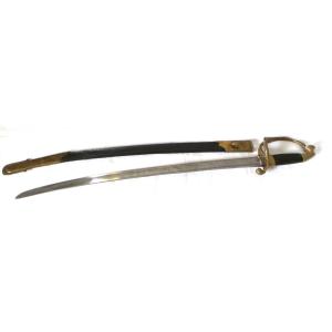 Infantry Saber With Its Scabbard - Hallmark "11 B" - Manufacturer's Marking On The Heel - 19th Century