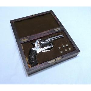 Pinfire Revolver Marked "manufacture De Saint-étienne" - 7mm Caliber - 19th Century 