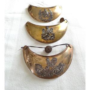 Set Of 1830 National Guard Officer's Collar Studs