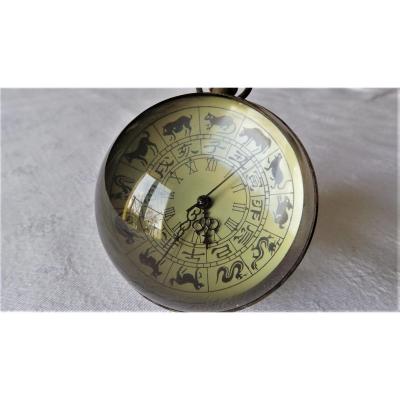 Desk Or Travel Clock - A Horoscope Decor And Chinese Character