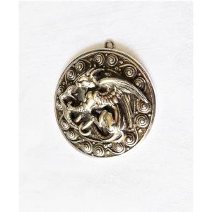 Silver Pendant - Dragon & Snake - XX°
