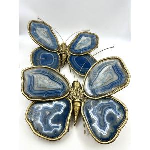 Pair Of Butterfly Wall Lights By Jacques Duval Brasseur