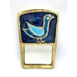 Mithe Espelth Midnight Blue Bird Mirror