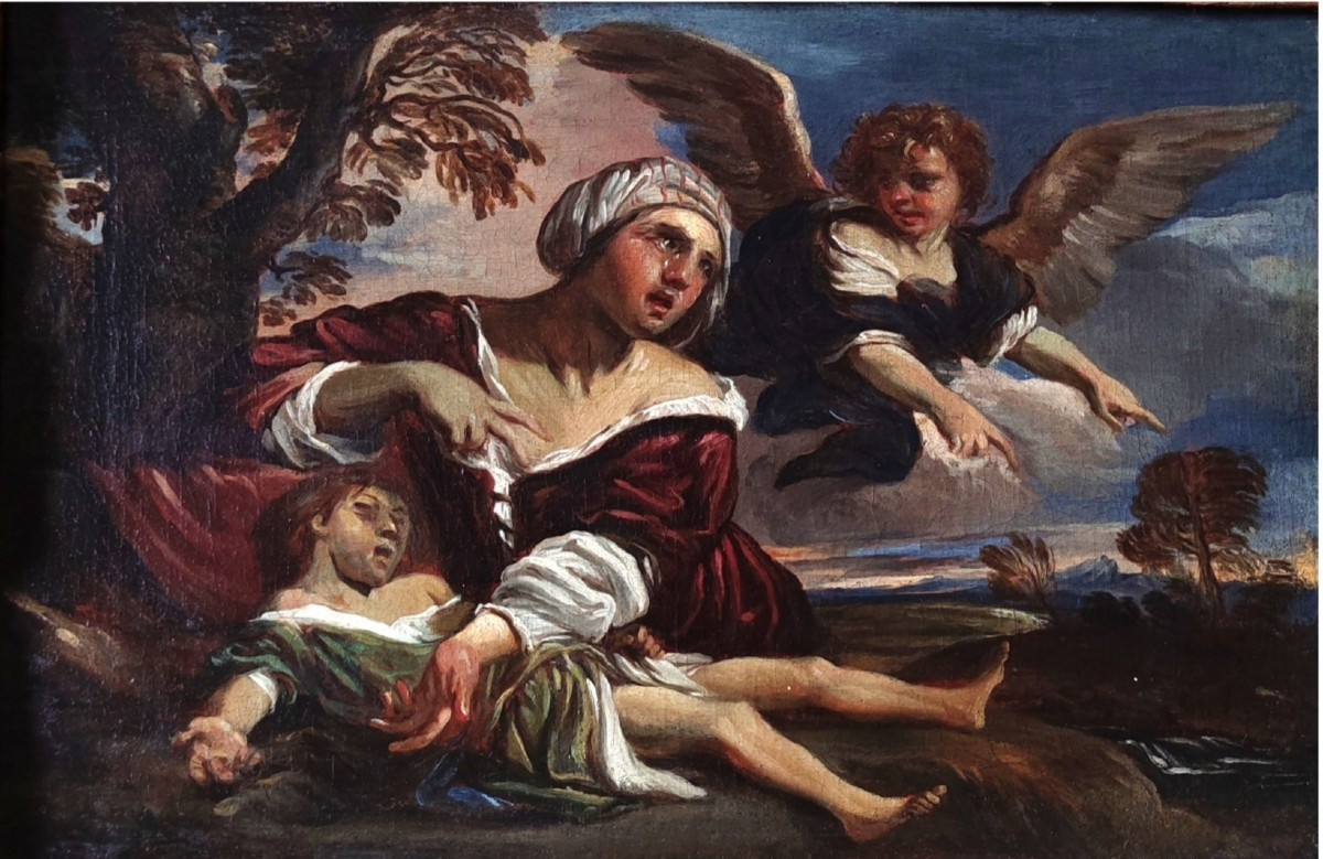 Agar e Ismaele confortati dall'angelo 