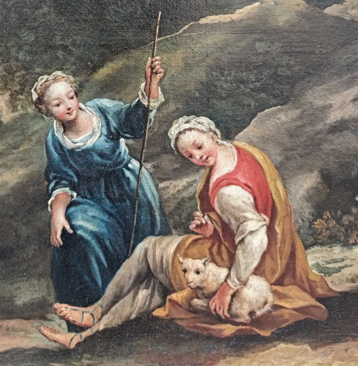 Paesaggio con pastorelle -photo-2