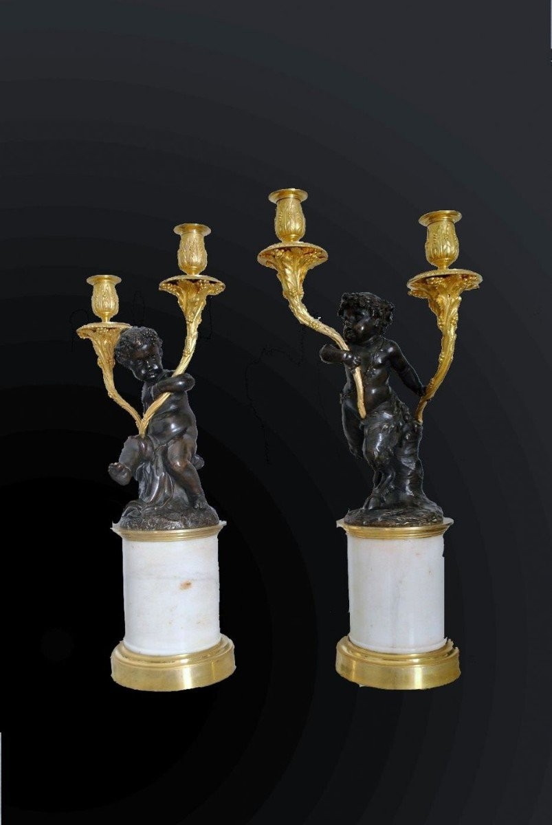 Coppia di candelabri 
