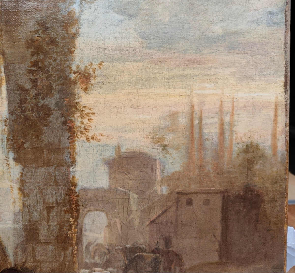 Paesaggio con rovine e personaggi -photo-3