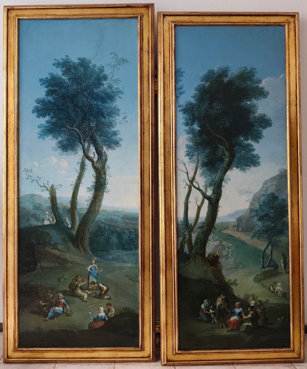 Coppia di paesaggi 