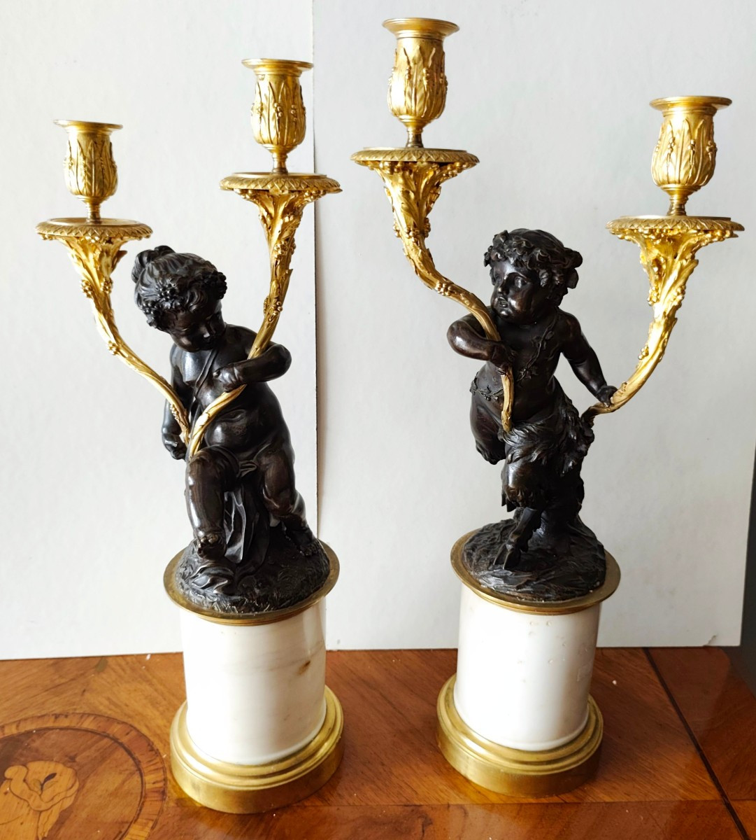 Coppia di candelabri 