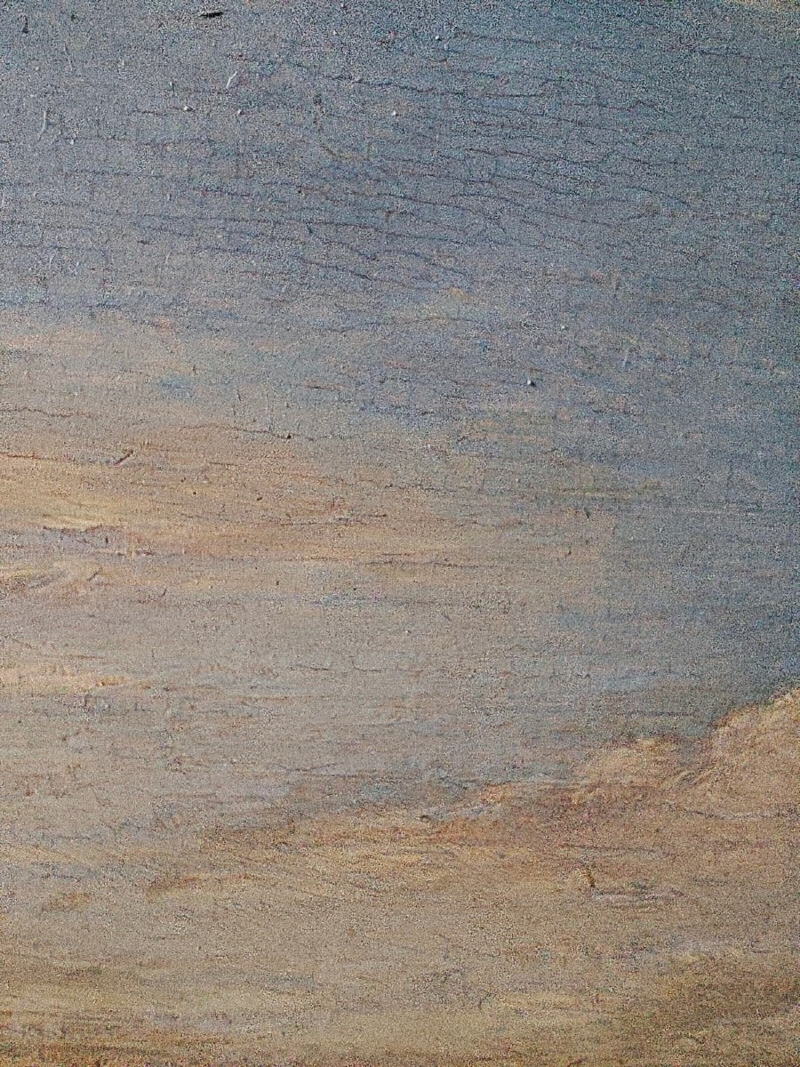 Scena di battaglia Battaglia tra cavalieri Olio su tavola cm 15x24 Firmato: AF.V.Meulen Cornice-photo-7