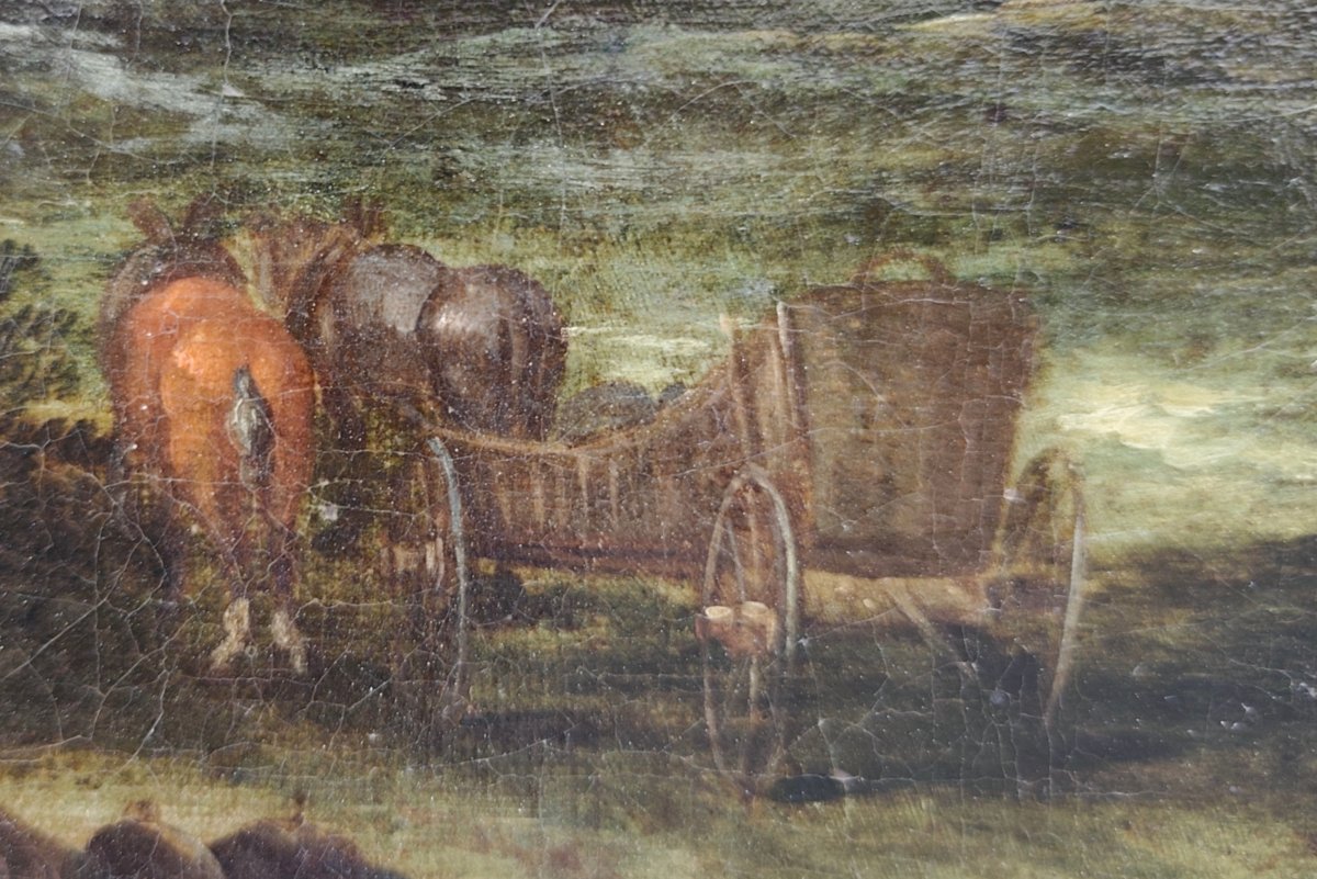 Paesaggio fiammingo con personaggi -photo-2