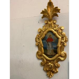 Gouache Under Glass Saint Martyr St Raymond Nonnatus