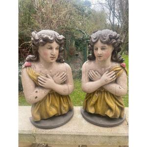 Polychrome Altarpiece Orants