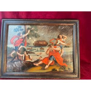 Painting Under Glass The Deluge