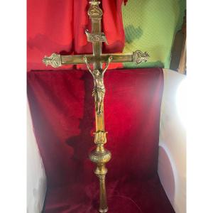 Bropnze Dore Processional Cross