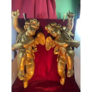 Cherubs Bois Dore 18 Eme