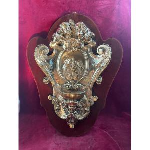 Benitier Large Bronze Dore Barbedienne
