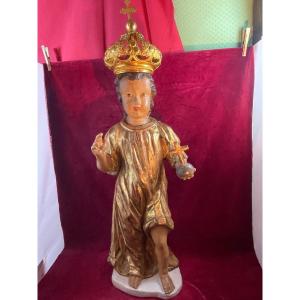 Jesus Child Crown Holding Orb