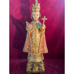 Child Jesus Of Prague Glass Eyes