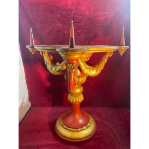 Thabor Wooden Painted Spade Candle