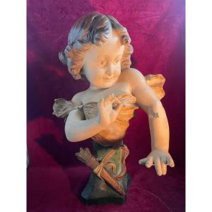Bust Of Little Girl With Butterfly