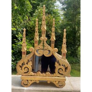 Gilded Wood Reliquary