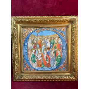 Framed Miniature Illumination Depicting All Saints' Day