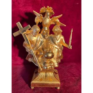 Trinity Gilded Wood Statuette