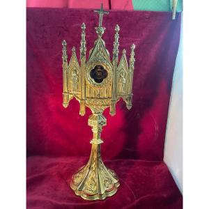 Gilded Bronze Reliquary 
