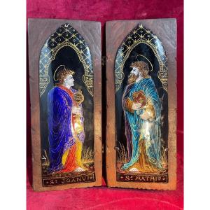 Emaux De Limoges Evangelist St Jean St Matthieu